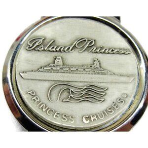 Island Princess Cruise SilverT Cash Holder Wallet Credit Card Vintage Money Clip
